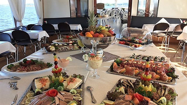 Catering an Bord der Wappen von Schleswig Catering an Bord der Wappen von Schleswig